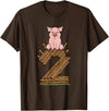 Three Little Pigs Halloween Costume Three Little Pigs Pig 2 Halloween Costume Kids Adults T-Shirt - Brown