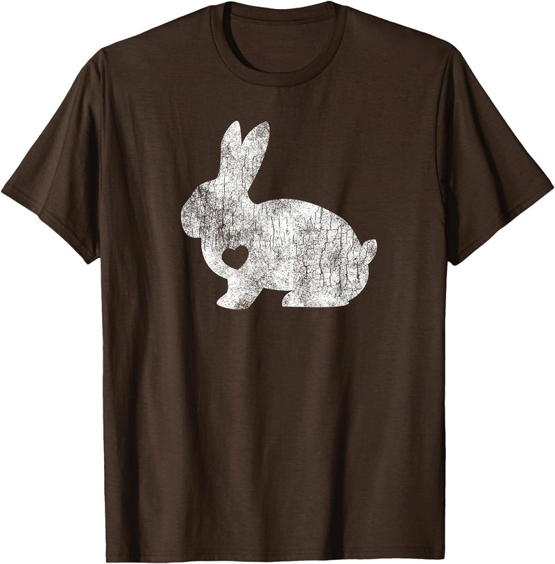 Love Bunny Rabbit Lover Animal Pet Owner Easter Gift T-Shirt in Brown