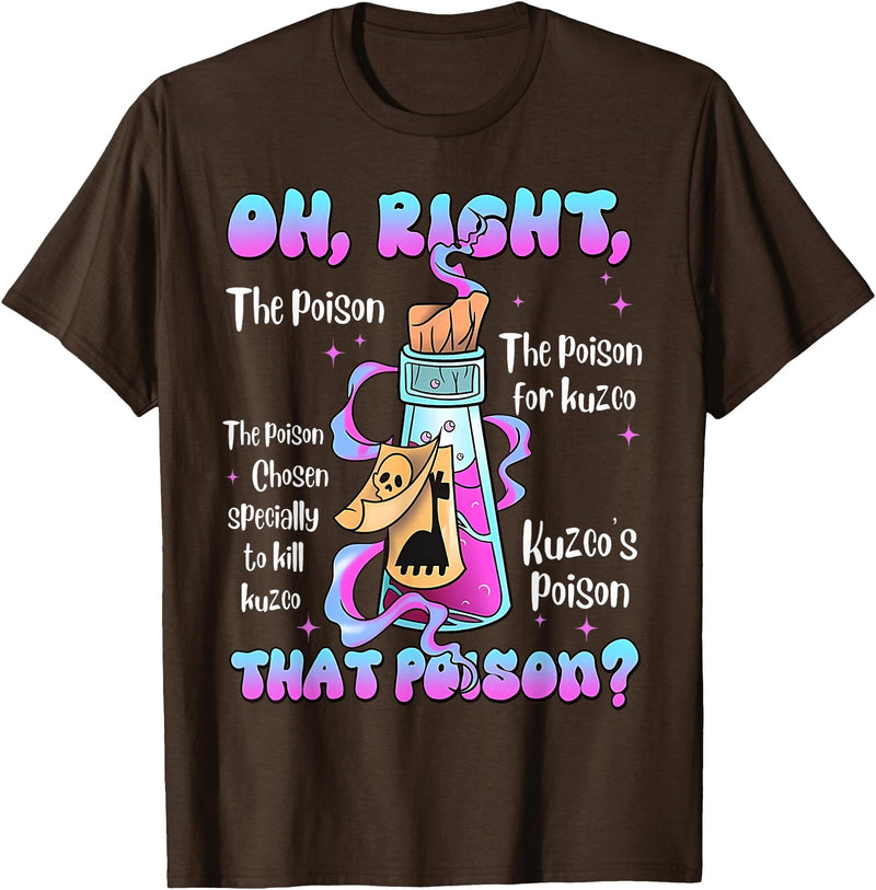 Funny Drink Me Poison Halloween Costume Vintage Oh Right That Poison Llama Halloween T-Shirt - Brown