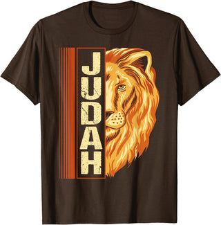 Hebrew Israelite Judah lion Lion of Judah Lion Hebrew Israelites jewish T-Shirt - Brown