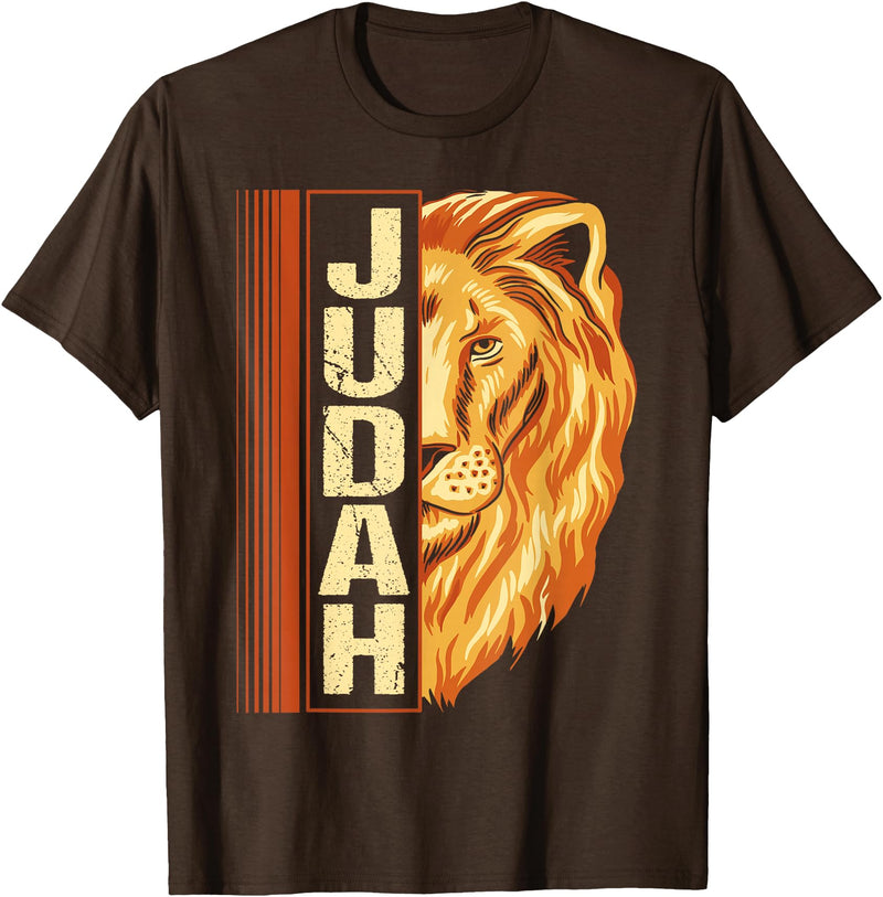 Hebrew Israelite Judah lion Lion of Judah Lion Hebrew Israelites jewish T-Shirt - Brown