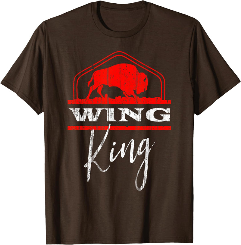 Nickel City Tailgate Gear Buffalo Wing King Legend T-Shirt - Brown