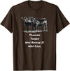 Cow Angus Tagging Things Way Before It Was Cool Black Angus T-Shirt - Brown