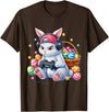 Funny Gaming Game Bunny Rabbit Easter Men Boy Toddler Kid T-Shirt in Brown