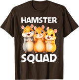 Cute Hamster Design for Men Women Kids Dwarf Hamster Lovers T-Shirt - Brown