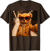 Fashion Show Party Girls Teddy Bear Graphic Design Teddy Bear Fashion Runway Selfie Catwalk Stylish Girls Women T-Shirt - Brown
