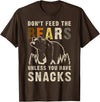 Bear Community Bear Brotherhood Gay Men Gifts Gay Bear Pride Don't Feed Bears Funny Bear Flag T-Shirt - Brown