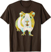 Animals at Play Guinea Pig Shirt Funny Guinea Pig for Men Women Animal Lover T-Shirt - Brown
