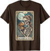 Guinea Pig Skeleton Mom Tarot Card Animal Lover Cute Guinea Pig Skeleton Mom Tarot Card Owner Pet Lover T-Shirt - Brown