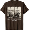 Highland Cute Cow Christian Bible Verse Follow The Word Not The Herd Christian Western Highland Cow T-Shirt - Brown