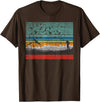 Birding & Bird Lover Shirts Retro Birding Bird Watching Bird Watcher Birder T-Shirt Small - Brown