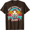 Guinea Pig Mom BY TEERA Guinea Pig Mom Funny Guinea Pigs Lover Owner Women T-Shirt - Brown