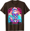 Glow Mom Apparel This Mom Glows Skeleton Mom Colorful Design T-Shirt - Brown