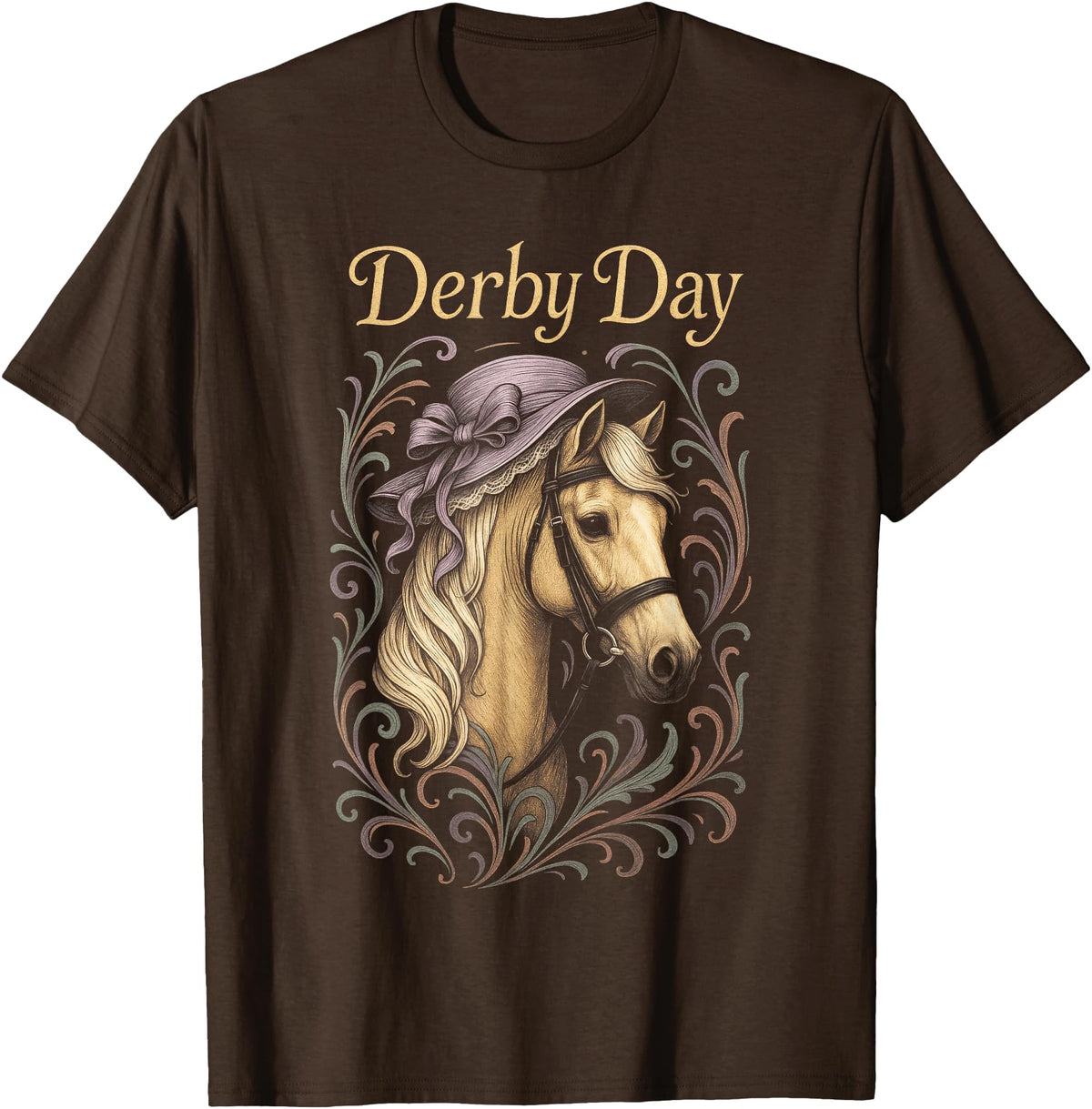 Derby Day Designs Derby Day - Funny Horse Racing T-Shirt - Brown
