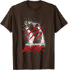 Cocaine Bear Bear Claw Poster T-Shirt - Brown
