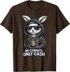 Funny Easter Bunny for Men Streetwear Hip Hop Rabbit T-Shirt in Brown
