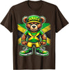 Jamaica Flag Lover Jamaica Flag Teddy Bear Jamaican T-Shirt - Brown