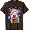 Noah&Friends Christmas Pig T-Shirt - Brown