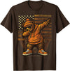 Vintage Dabbing Bear Retro Humor Gift Co Vintage Dabbing Bear Funny Retro Graphic T-Shirt - Brown