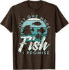 Fish Tank Aquarium Coral Reef Outfits And Gifts Aquarium Owner Just One More Fish I Promise Fish Keeping T-Shirt - Brown
