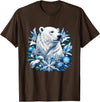 Arctic Polar Bear Snowflake Winter Christmas Christmas Polar Bear Snowflakes Winter Ornaments T-Shirt - Brown