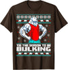 Skyvora Polar Bear Funny Ugly Christmas Sweater Gym Workout Lifting T-Shirt - Brown