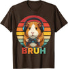 Gaming Guinea Pig Bruh Retro Gamer Guinea Pig Boys Guinea Pig Video Games Guinea Pig Bruh Retro Guinea Pig Boys T-Shirt - Brown