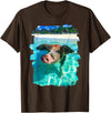 Abab Pig Caribbean Bahamas Beach Summer Vacation The Bahamas Swimming Pig Caribbean Beach Trips Summer Vibes T-Shirt - Brown