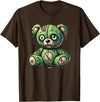 Nerdy Dreamaz Designs Zombie Bear Halloween Zombie Teddy Zombie Lover T-Shirt - Brown