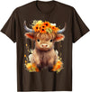 Western Shirts for Girls Men, Highland Cow Gifts Cow, Scottish Highland Cow, Western Wear, Highland Cow T-Shirt - Brown