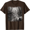 Halloween Ghost Cat Selfie Forest Lat Halloween Ghost Cat Forest Selfie Scared Men Women Kid T-Shirt - Brown