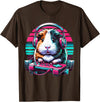 Guinea pig Rodent Game Lover Clothing Co. Guinea Pig Video Game Rodent Lover Animal Guinea Pigs Gamers T-Shirt - Brown