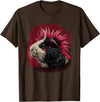 Guinea pig pet love Guinea Pig Punk T-Shirt - Brown