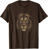 Lion Animal Designs Lion T-Shirt - Brown
