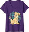 Disney Womens The Lion King - Nala V-Neck T-Shirt - Purple