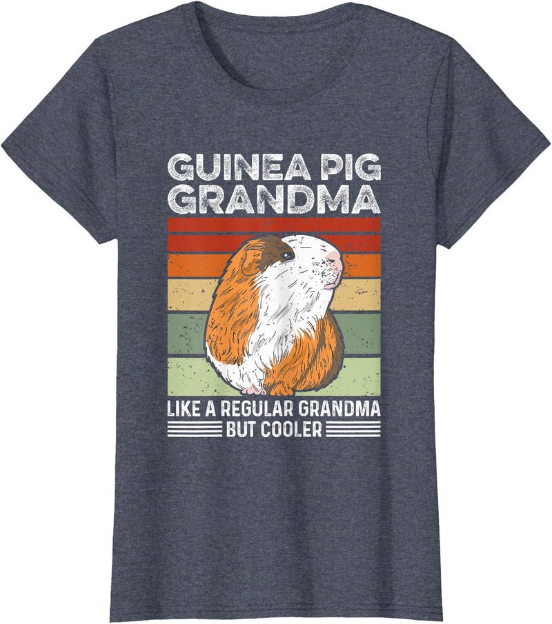 Humor Guinea Pig Design Piggy Design for your Guinea Pig Grandma T-Shirt - Heather Blue