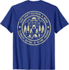 Funny You Can't Outrun A Bear Tee Shirt You Can't Outrun A Bear Always Bring A Slow Friend (on back) T-Shirt - Royal Blue