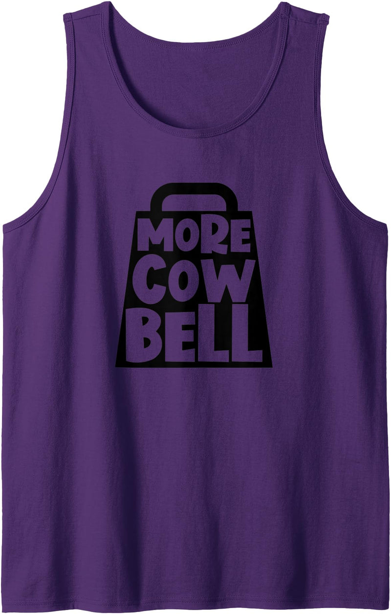 More Cowbell Please Co. More Cow Bell Funny More Cowbell Tank Top - Purple