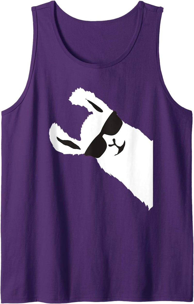 LLAMA ALPACA MEN WOMEN BOY GIRL KIDS LLAMA ALPACA Tank Top - Purple