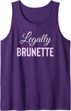 Bailey Bear Apparel Legally Brunette Lawyer Attorney Law School Tank Top - Purple