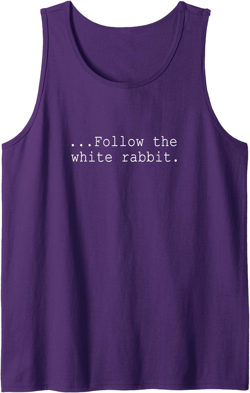 Follow the White Rabbit Tank Top in Purple