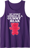Miftees My Spirit Animal is a Gummy Bear Tank Top - Purple