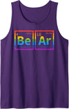 Bear Periodic Table Gay Bear Pride Rainbow LGBT Mens Bear Periodic Table Gay Bear LGBT Pride Rainbow For Gay Bear Tank Top - Purple