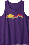 Buffalo Bison Retro Style Vintage Funny Shirt Shop Buffalo Bison Retro Style Vintage Funny 70s 80s Men Women Tank Top -