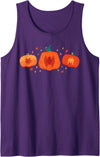 Marvel Halloween Spider-Man Trio Pumpkin Characters Group Tank Top - Purple