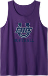 Buffalo Island, Monette, AR 72447 Buffalo Island Central High School Mustangs Softball Tank Top - Purple