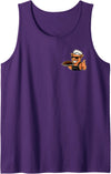Vintage Funny Cool Pig Chef BBQ Season Men Dad Smokin' Meats and Clapping Cheeks BBQ Funny Pig Chef 2 Sided Tank Top - Purple