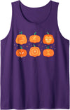 Marvel Halloween Avengers Pumpkin Characters Grid Tank Top - Purple