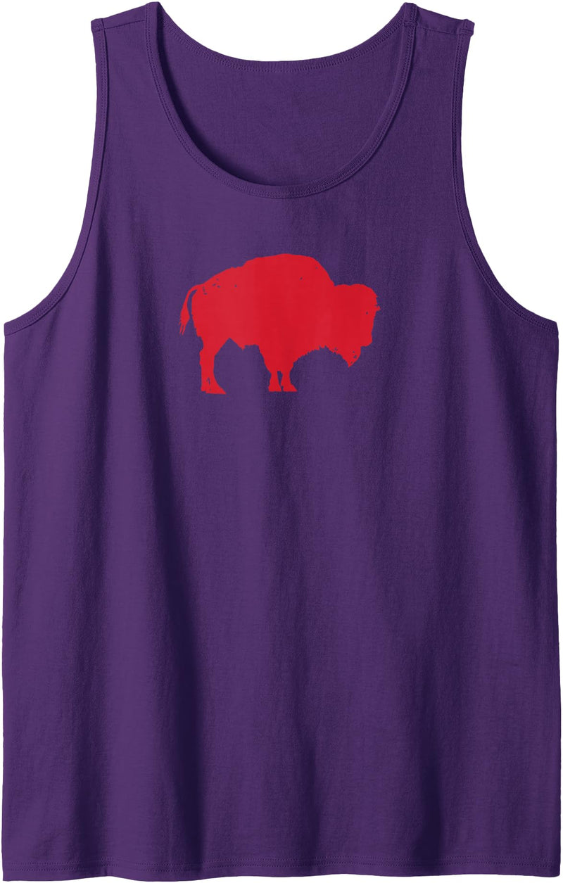 I Heart New York Shirt Buffalo 716, Vintage Tank Top - Purple