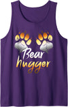 Bear Gay Pride by Content Design Studio Mens Bear Paws, Bear Flag, Gay Bear Pride, Bear Community Tank Top - Purple